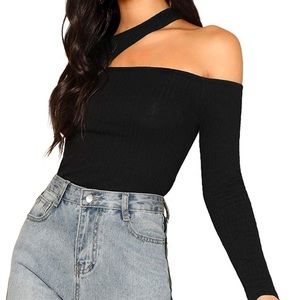 Brand new black long sleeve top